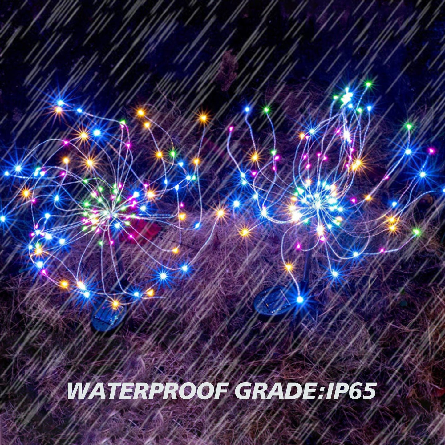 120LED Solar Firework Lights Garden Christmas Decorations