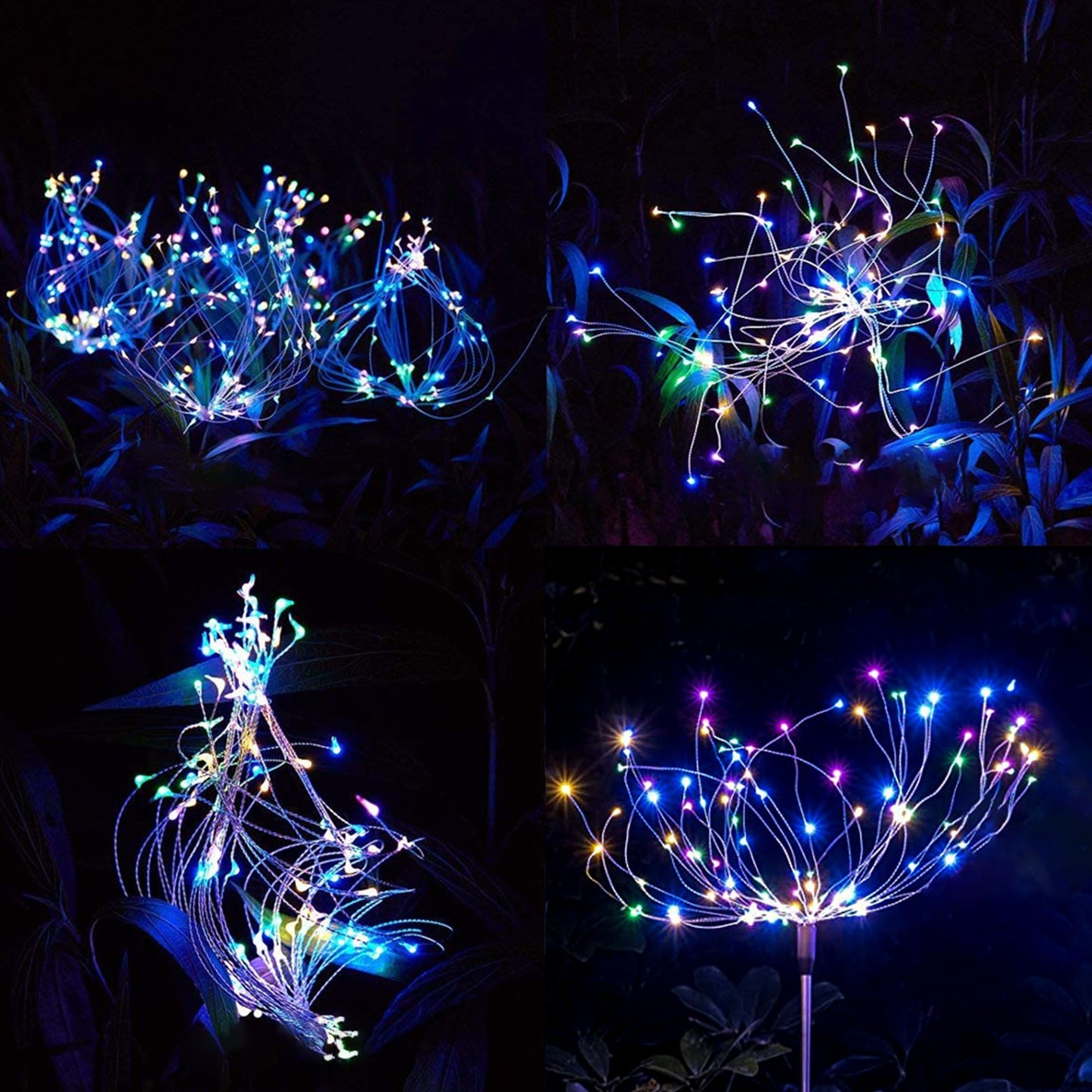 120LED Solar Firework Lights Garden Christmas Decorations