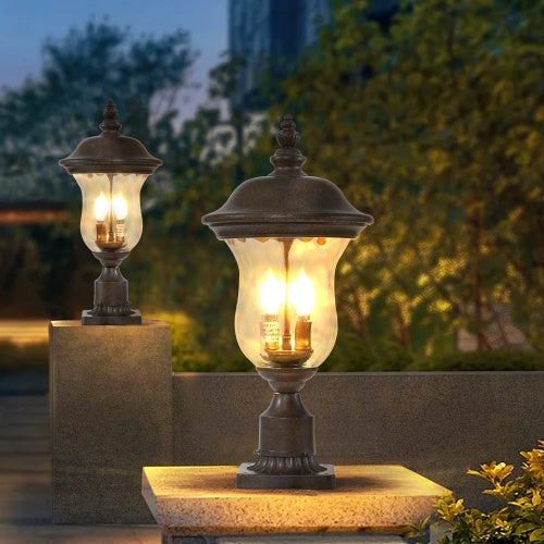 Vintage Outdoor Light Pole Lights, Waterproof Garden Patio Lights, Wal