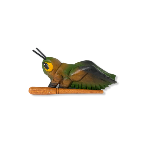 Painted Wooden Musical Cricket Percussion Instrument