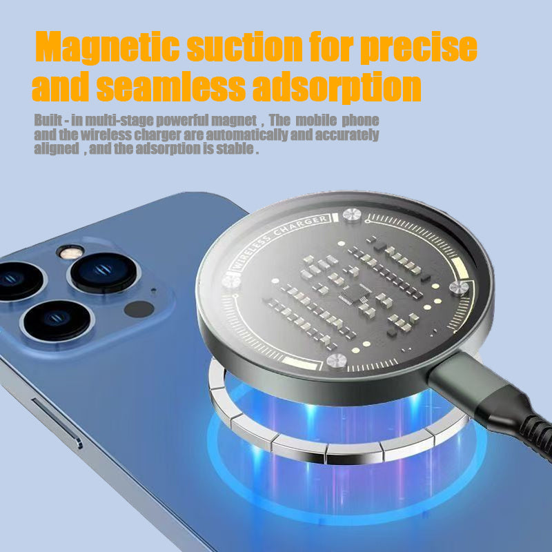 Qi2 Wireless Charger 15W Magnetic Wireless Fast Charging Is Suitable