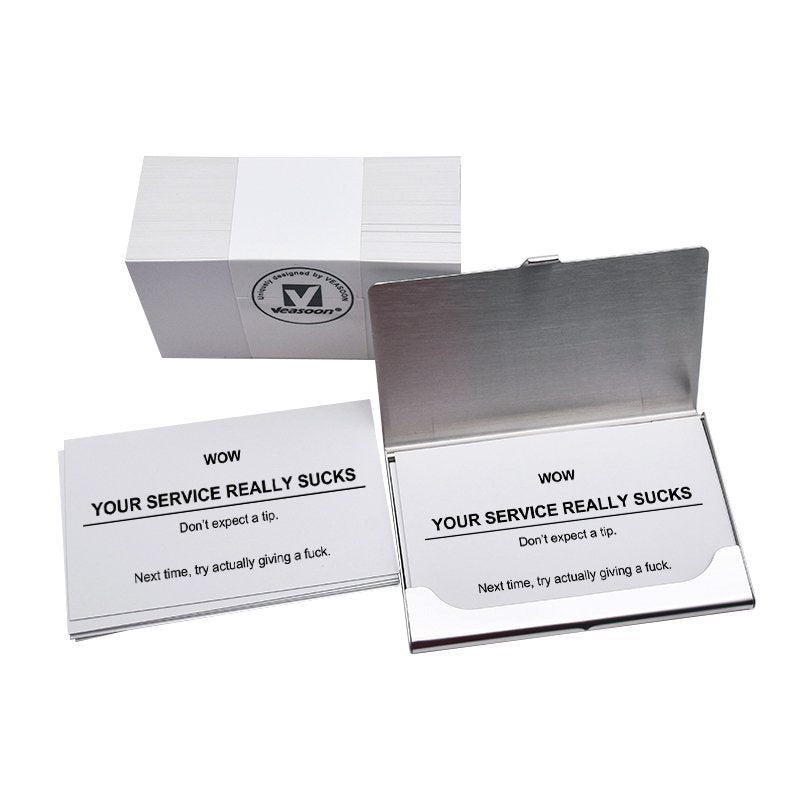 No Tip Card