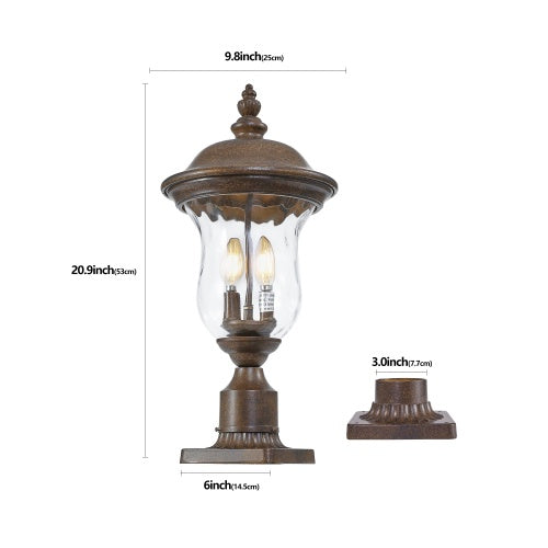 Vintage Outdoor Light Pole Lights, Waterproof Garden Patio Lights, Wal