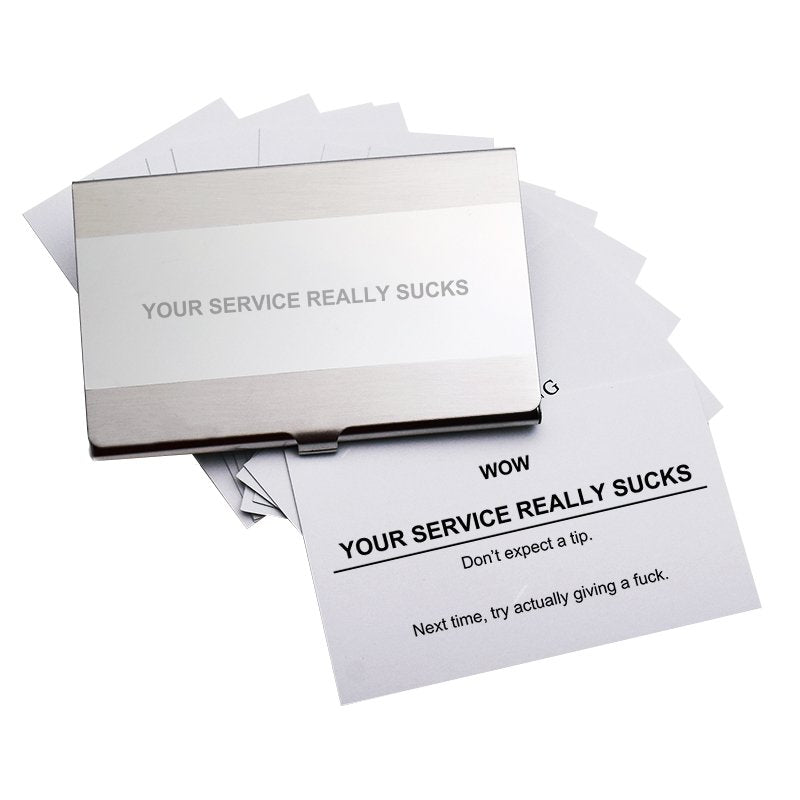 No Tip Card